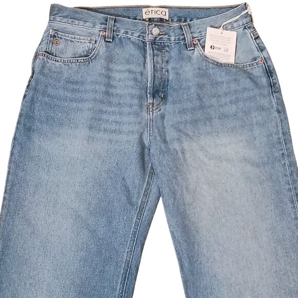 NEW Etica Denim Amis Relaxed‎ Fit Boot Cut Jeans in Atwater Size 31 Button-fly - Picture 3 of 15